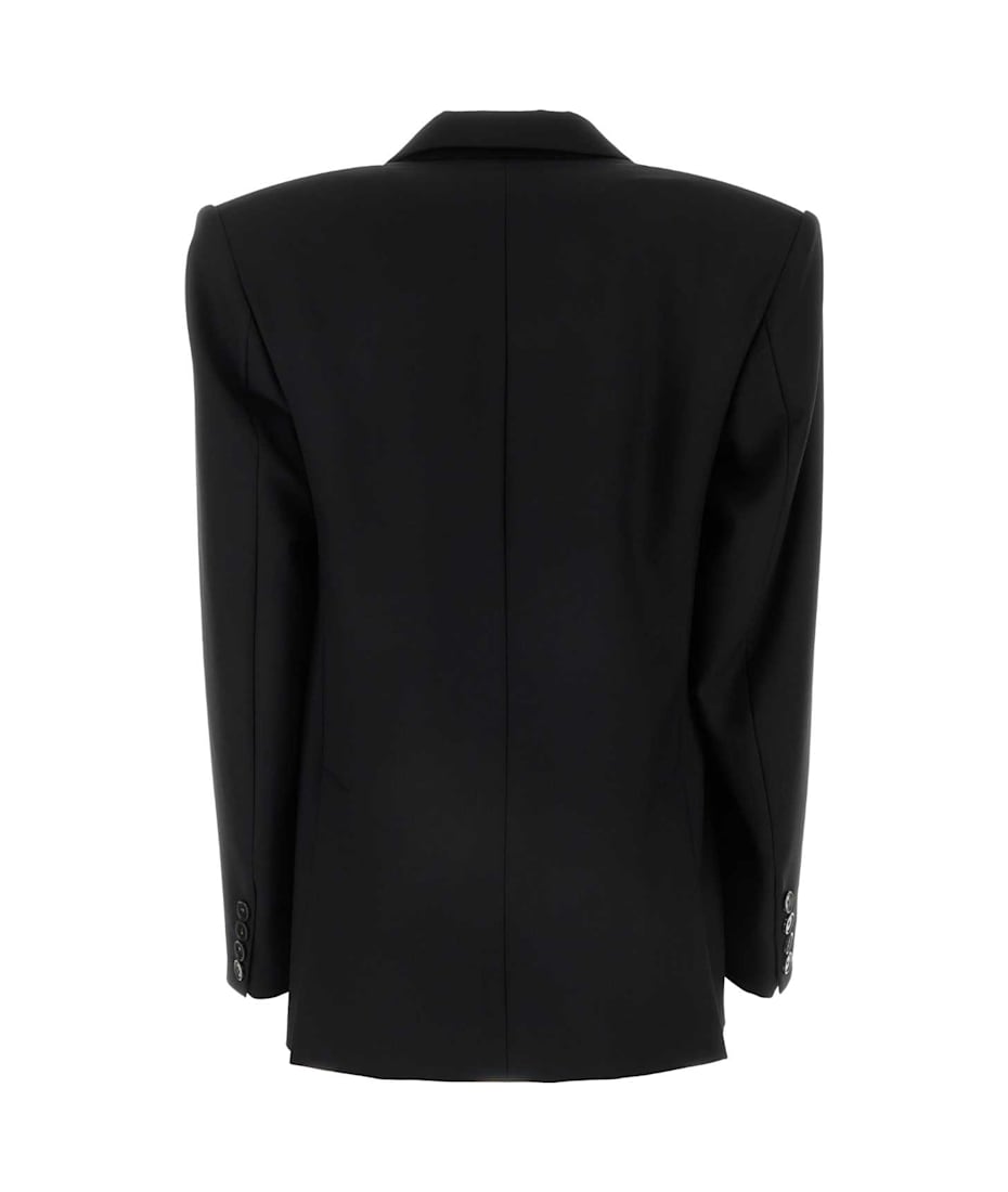 ジャケット Stella McCartney SS24 Black wool blazer (6500823DU700 1000) Stella McCartney Black Wool Blazer | italist