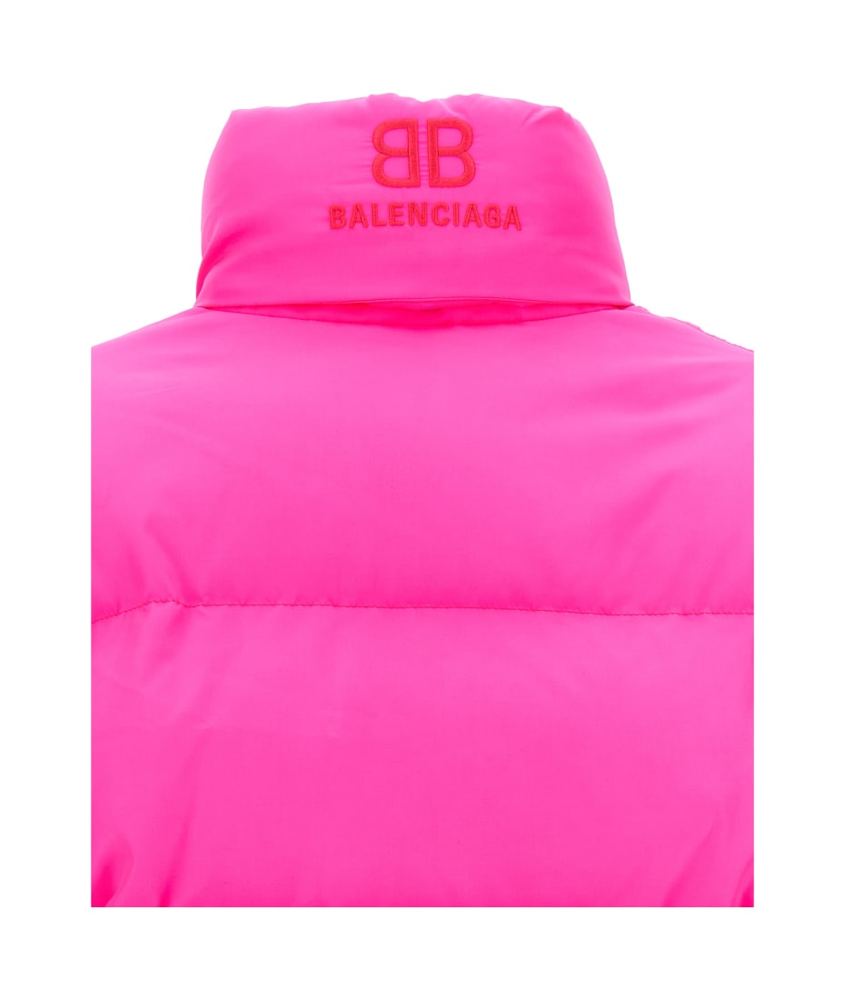 Balenciaga Down Jacket in Goose Down and Nylon with Embroidered Logo