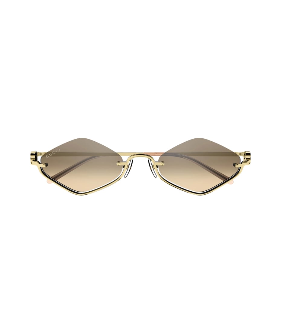 Gucci Eyewear Gg1604s Linea Gg Logo 003 Gold Orange