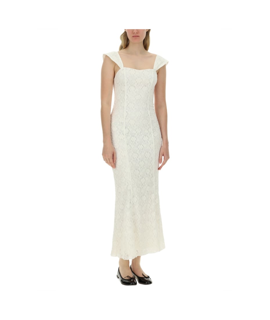 Rotate by Birger Christensen Lace Wide Strap Dress | italist, ALWAYS LIKE A SALE Rotate by Birger Christensen Lace Wide Strap Dress | italist, ALWAYS LIKE A SALE