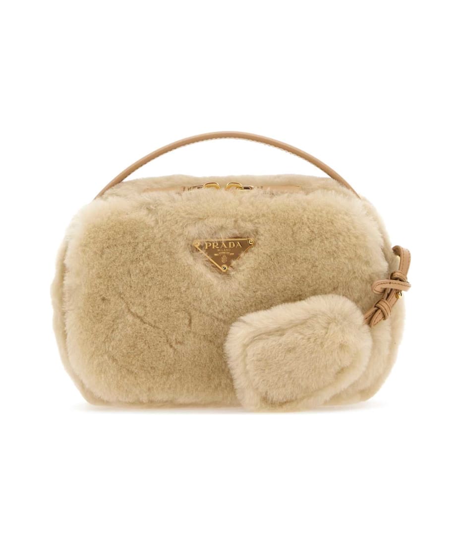 【関税&送料込】Prada Sand Shearling Crossbody Bag Prada Sand Shearling Crossbody Bag | italist