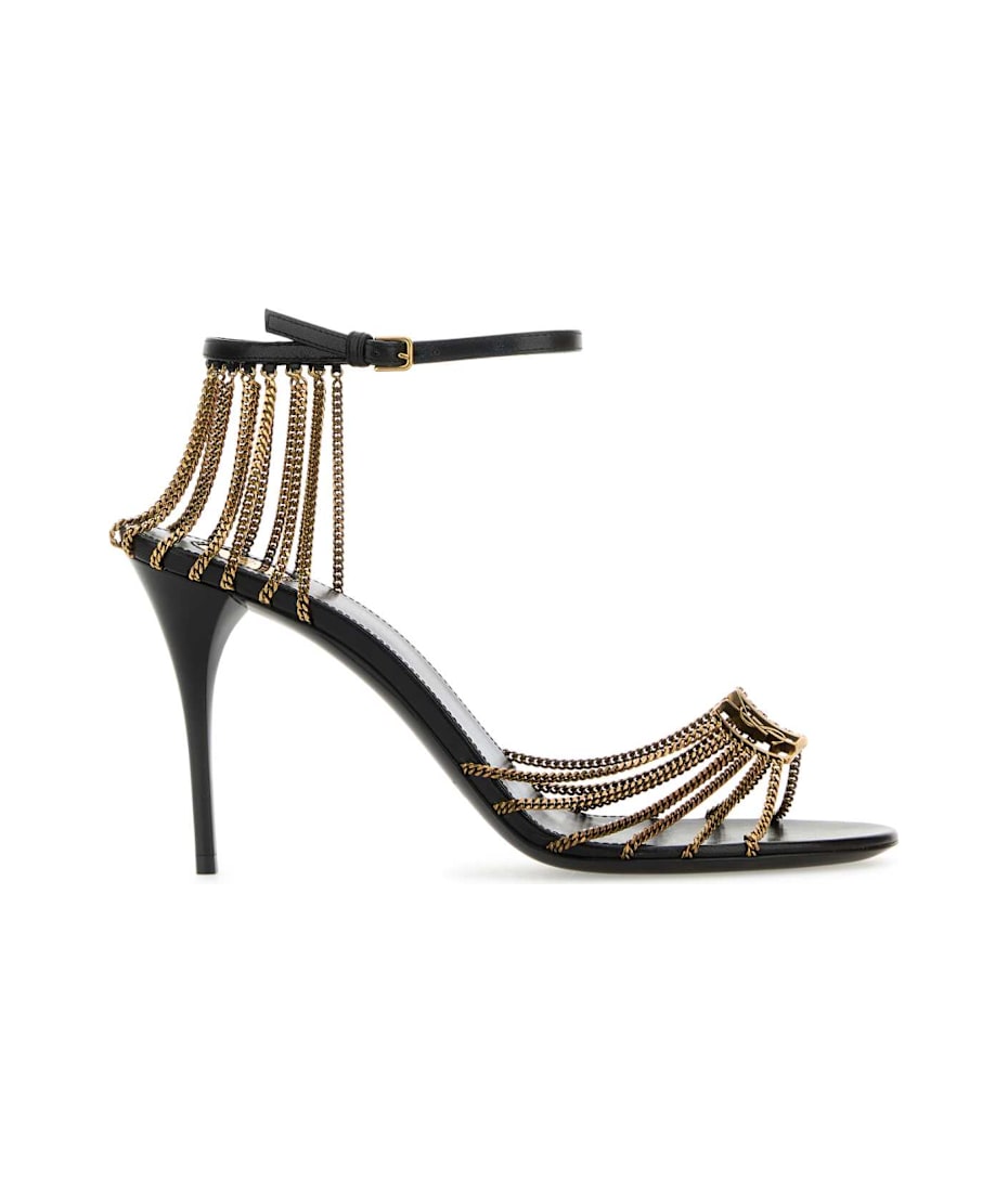サンダル・ミュール SAINT LAURENT GOLDE L BABYLONE SANDALS Saint Laurent Golde Metal Babylone Sandals | italist, ALWAYS