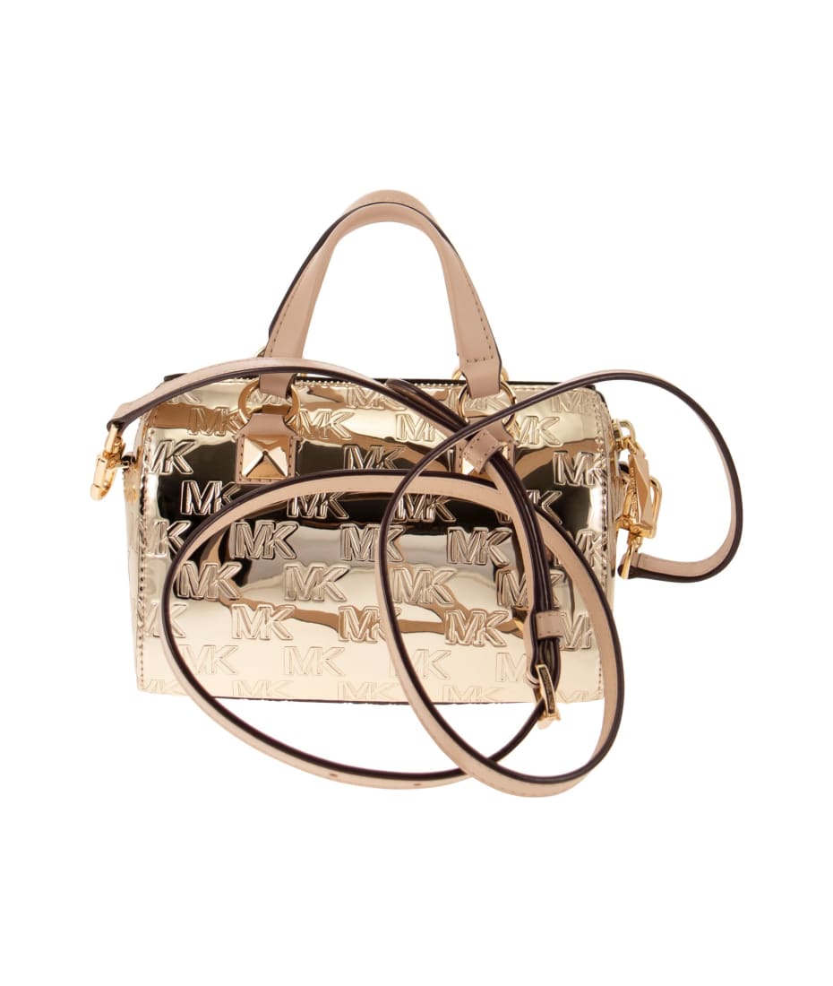 Michael Kors Enzo small beige shoulder bag Home