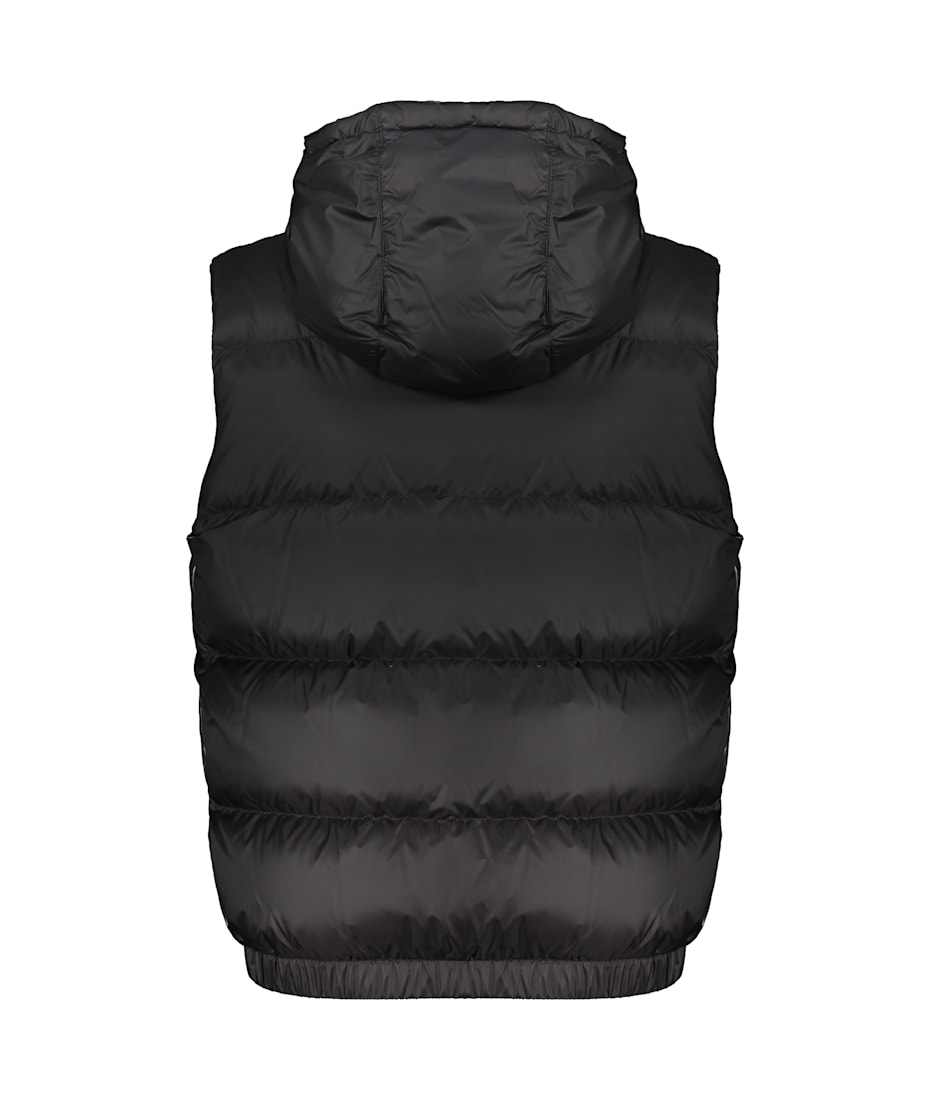 Versace Black Padded Vest With Zip And Pockets | italist, ALWAYS