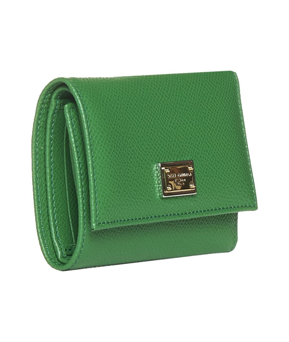 折りたたみ財布 DOLCE & GABBANA Wallet With Branded Plaque Dolce & Gabbana Tri-fold Logo Plaque Wallet | italist
