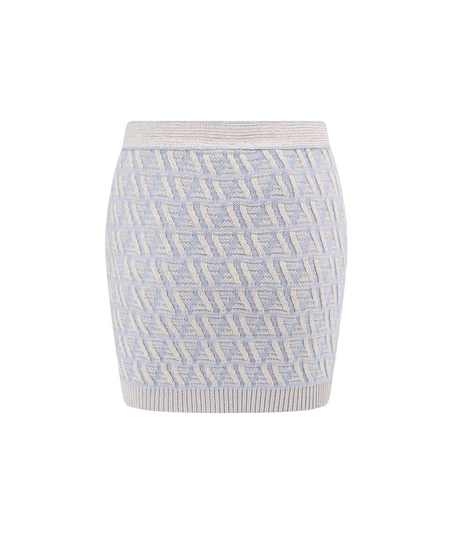 ミニスカート Fendi Embroidered Silk Blend Mini Skirt Fendi Embroidered Silk Blend Mini Skirt | italist