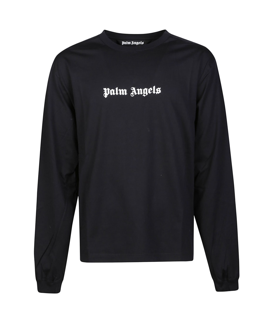 Palm Angels Classic Logo Black Cotton T-Shirt