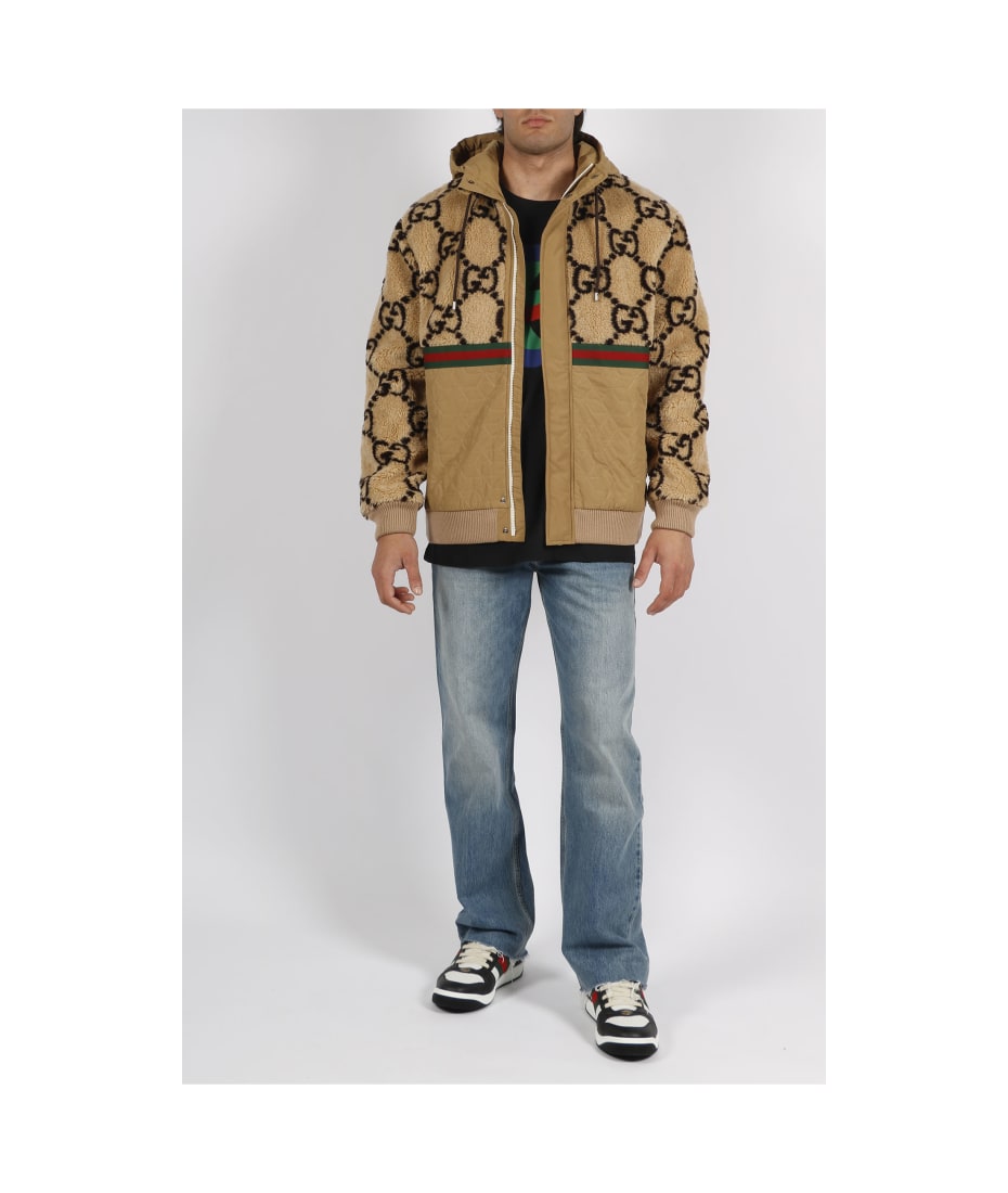 Gucci Gg Jacquard Fleece Jacket | italist