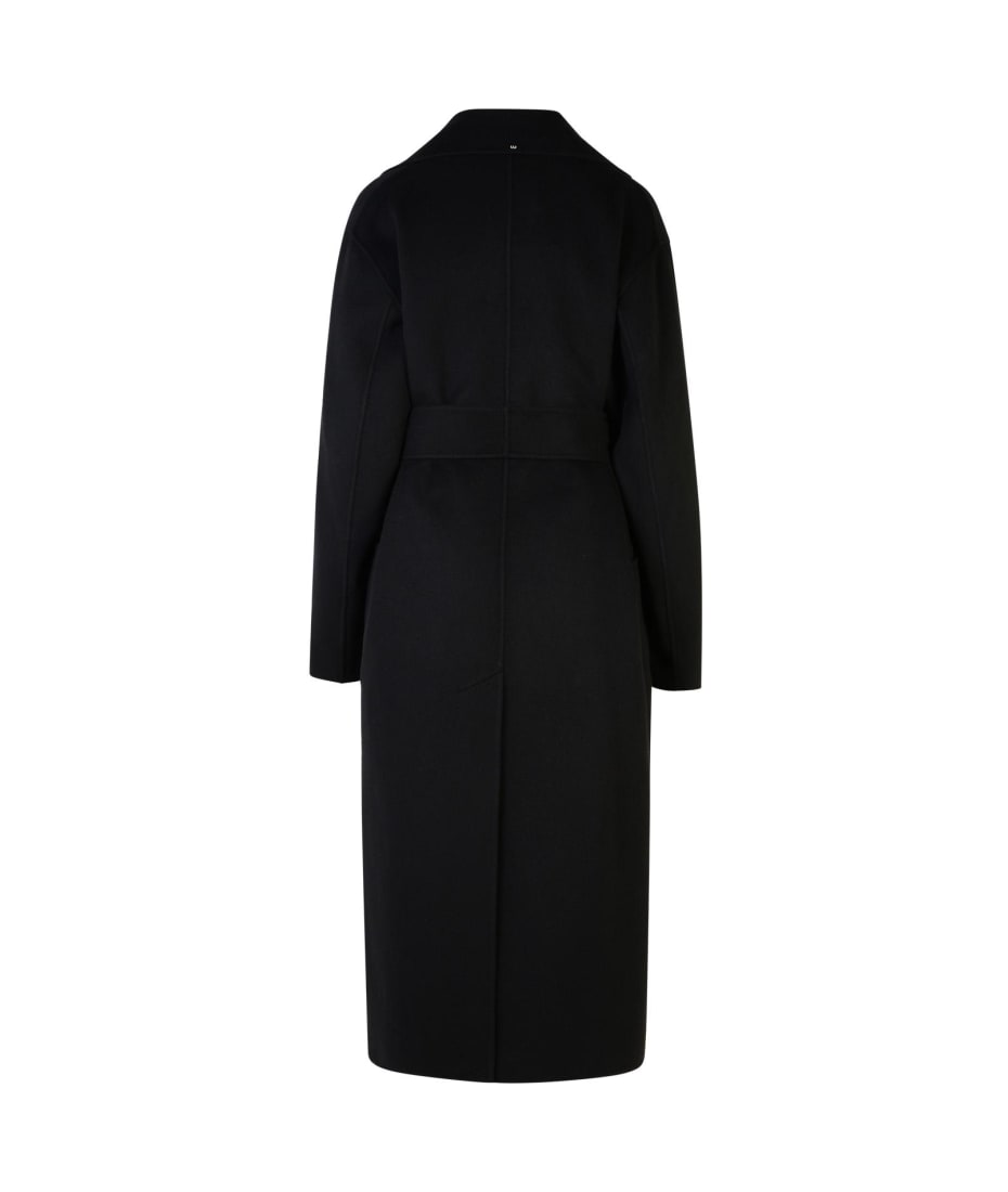 'veleno' Black Wool Coat