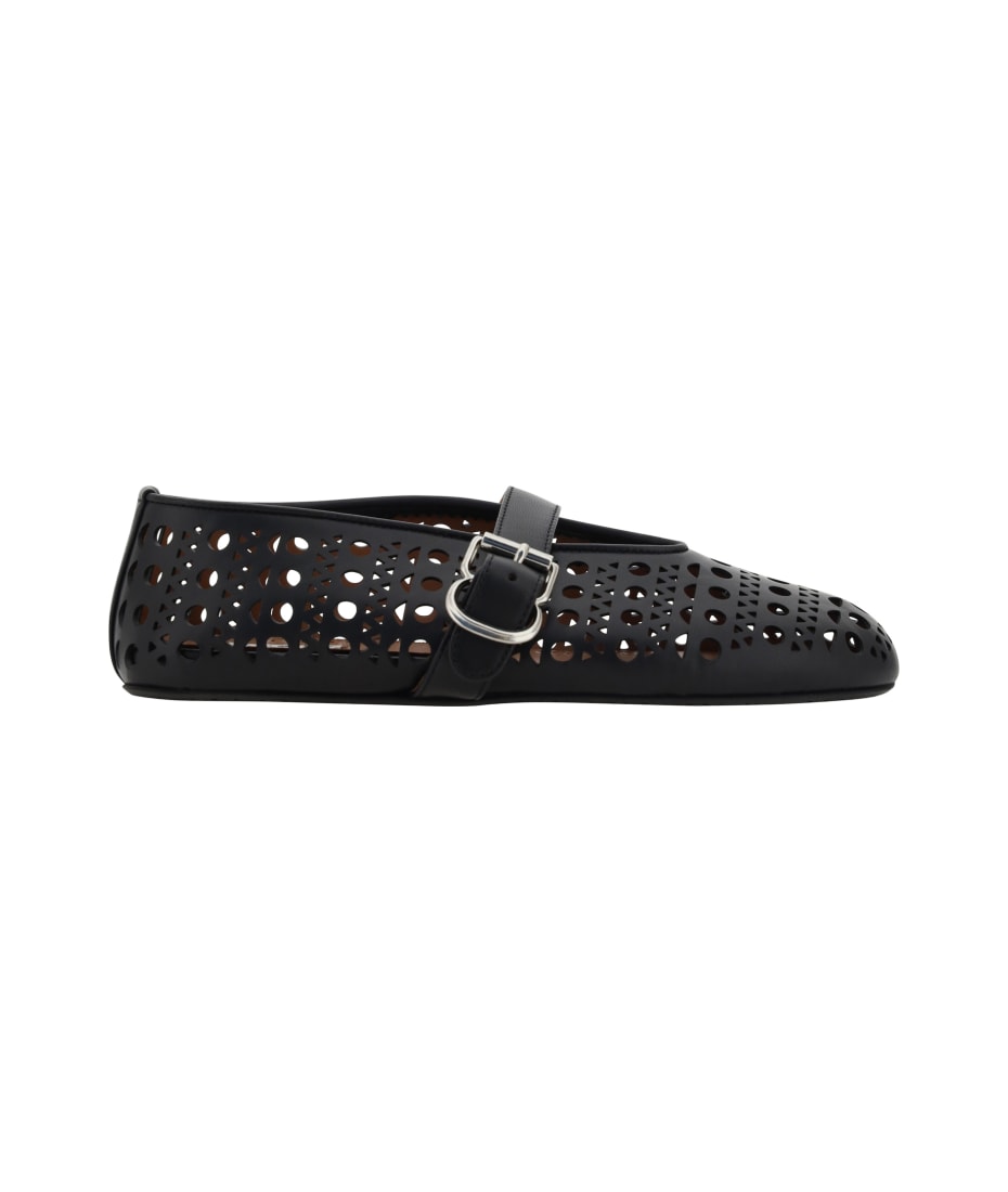 【関税込み】ALAIA Ballerinas Alaia Calfskin Ballerinas By Alaïa | italist