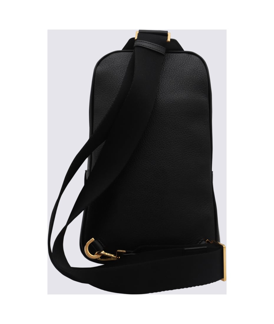 【関税・送料無料】Tom Ford ブラックレザークロスボディバッグ Tom Ford Black Leather Crossbody Bag | italist