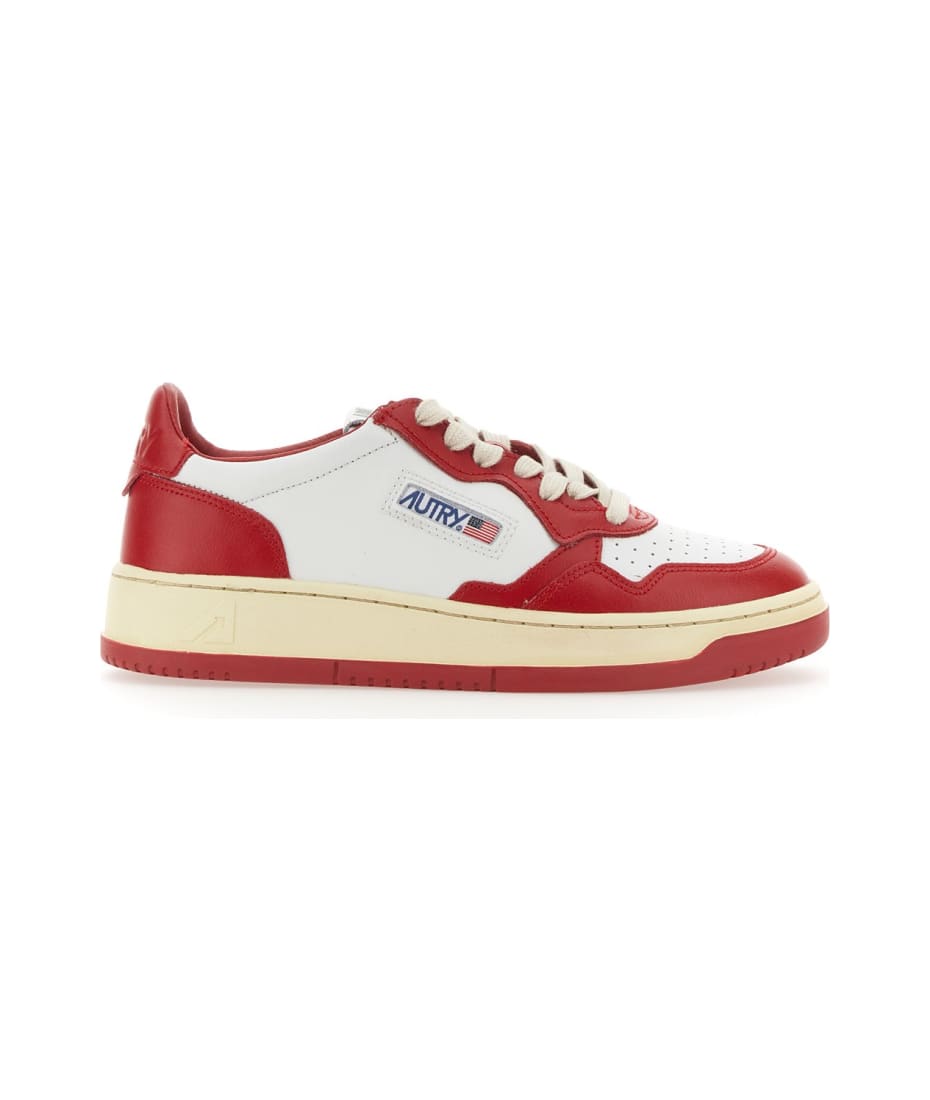 【送料&関税込】Autry 01 Sneakers In Red Leather Autry 01 Sneakers In Red Leather | italist