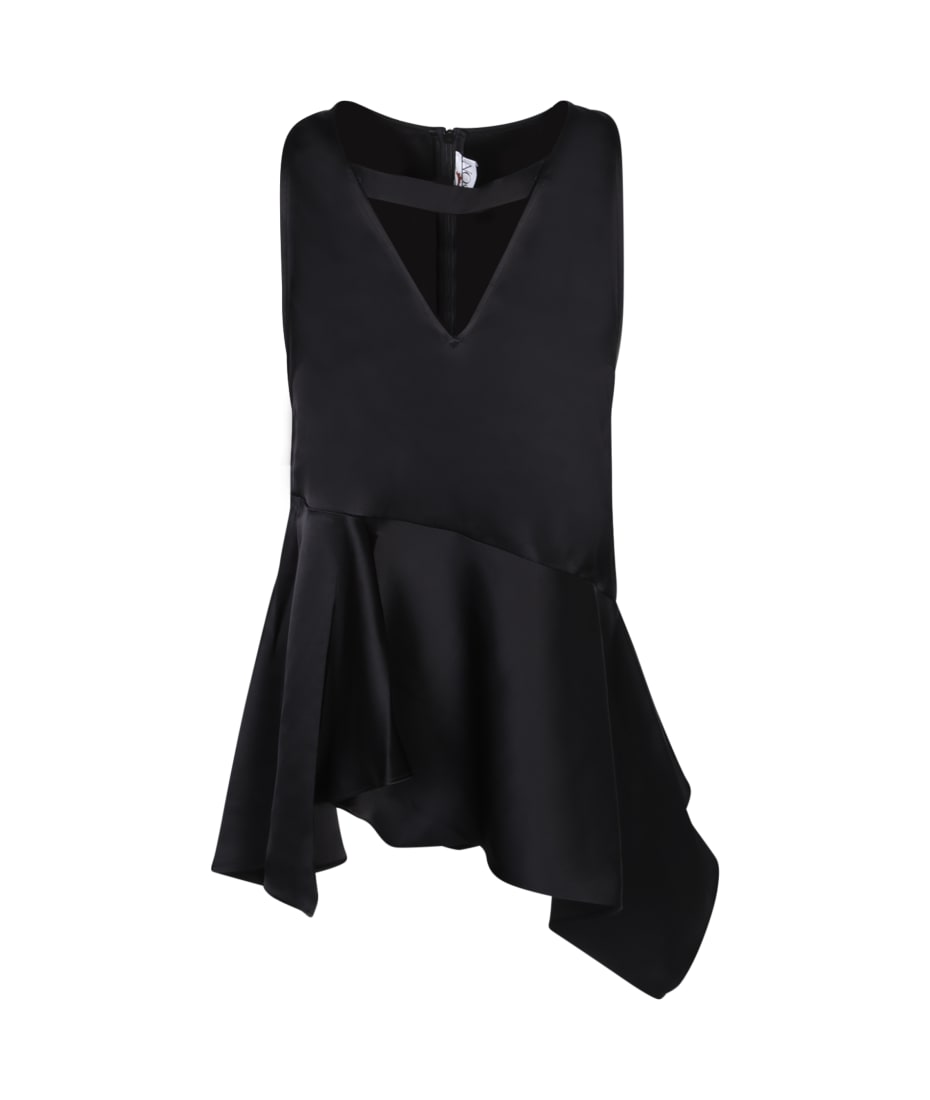 Tシャツ・カットソー J W ANDERSON BLACK SATIN TOP J.W. Anderson Black Satin Top | italist