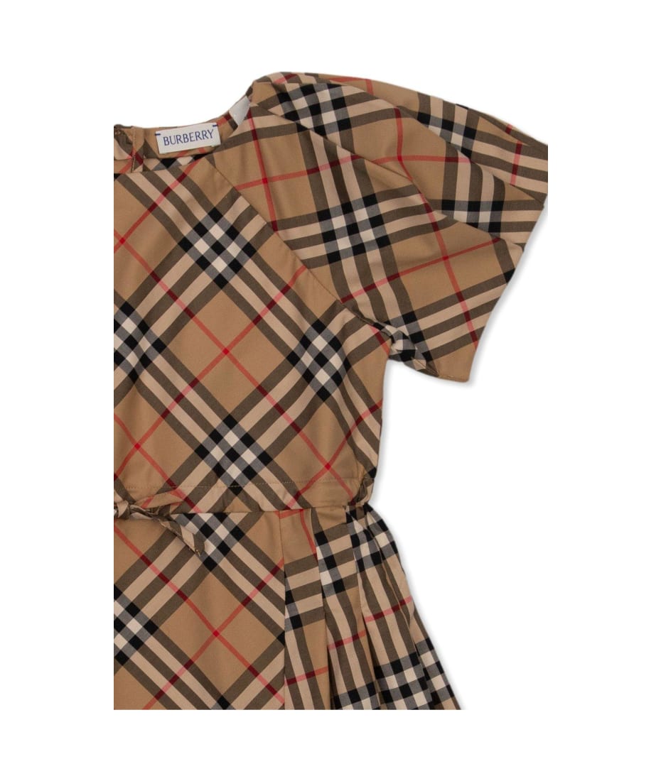 Burberry Checked Short-sleeved Dress - Мужское поло burberry london brit футболка