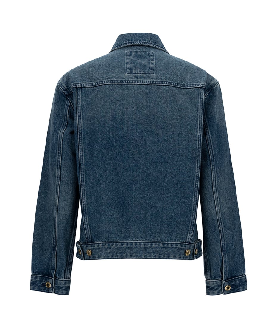 MICHAEL Michael Kors Blue Jacket With Classic Collar And Buttons 