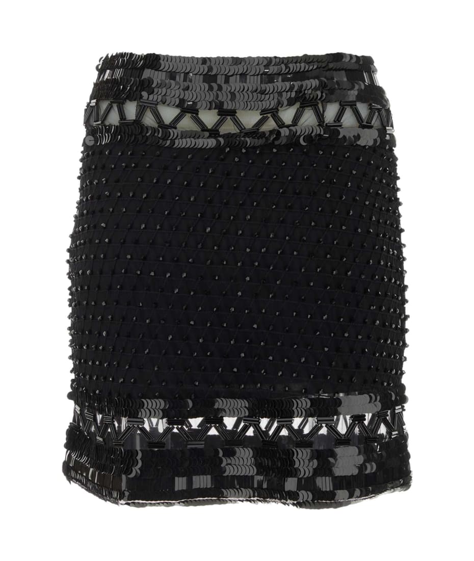 ミニスカート A FERRETTI Embellished mesh mini skirt Alberta Ferretti Embellished Mesh Mini Skirt | italist
