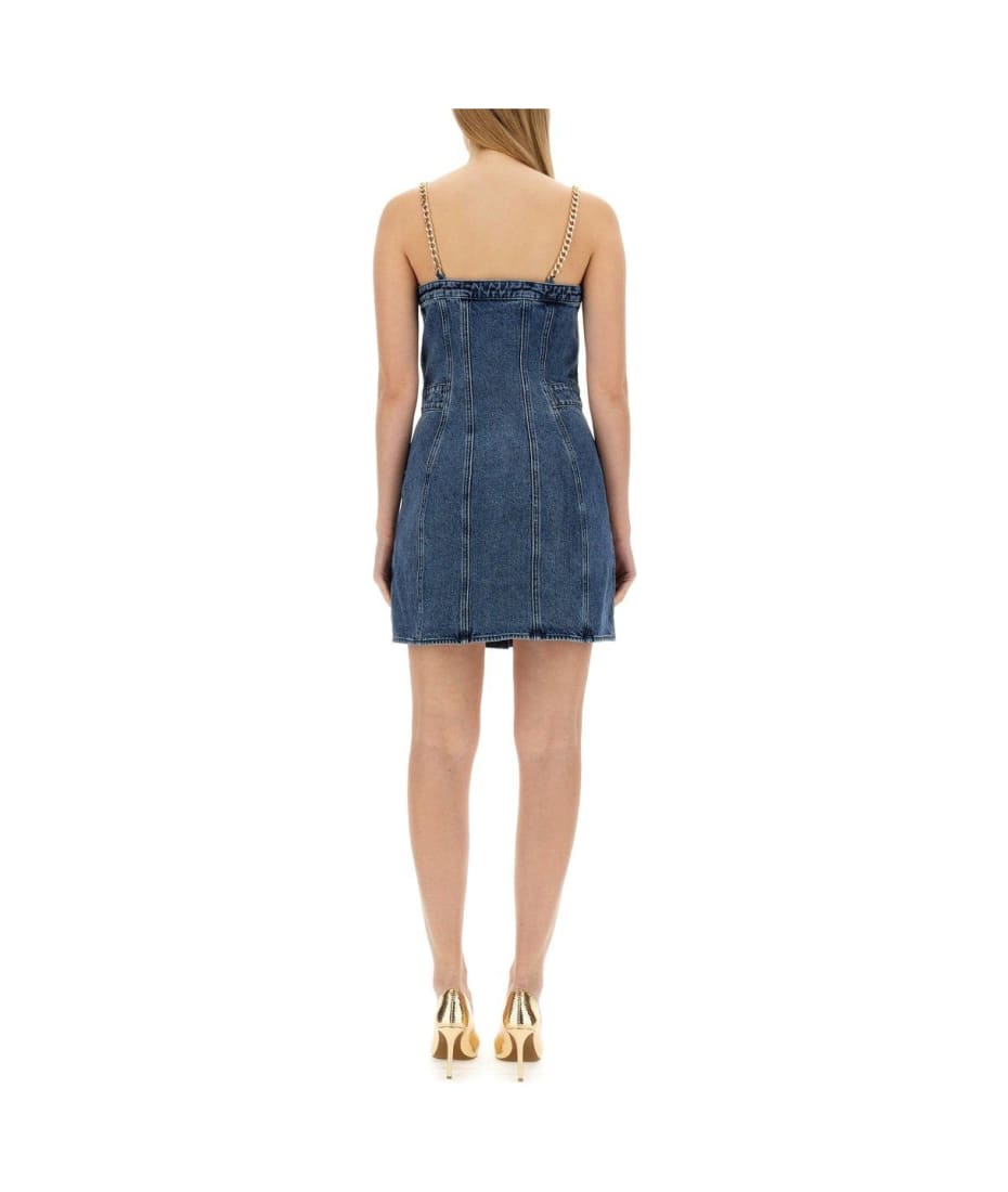 MICHAEL Michael Kors Chain-link Strap Denim Mini Dress
