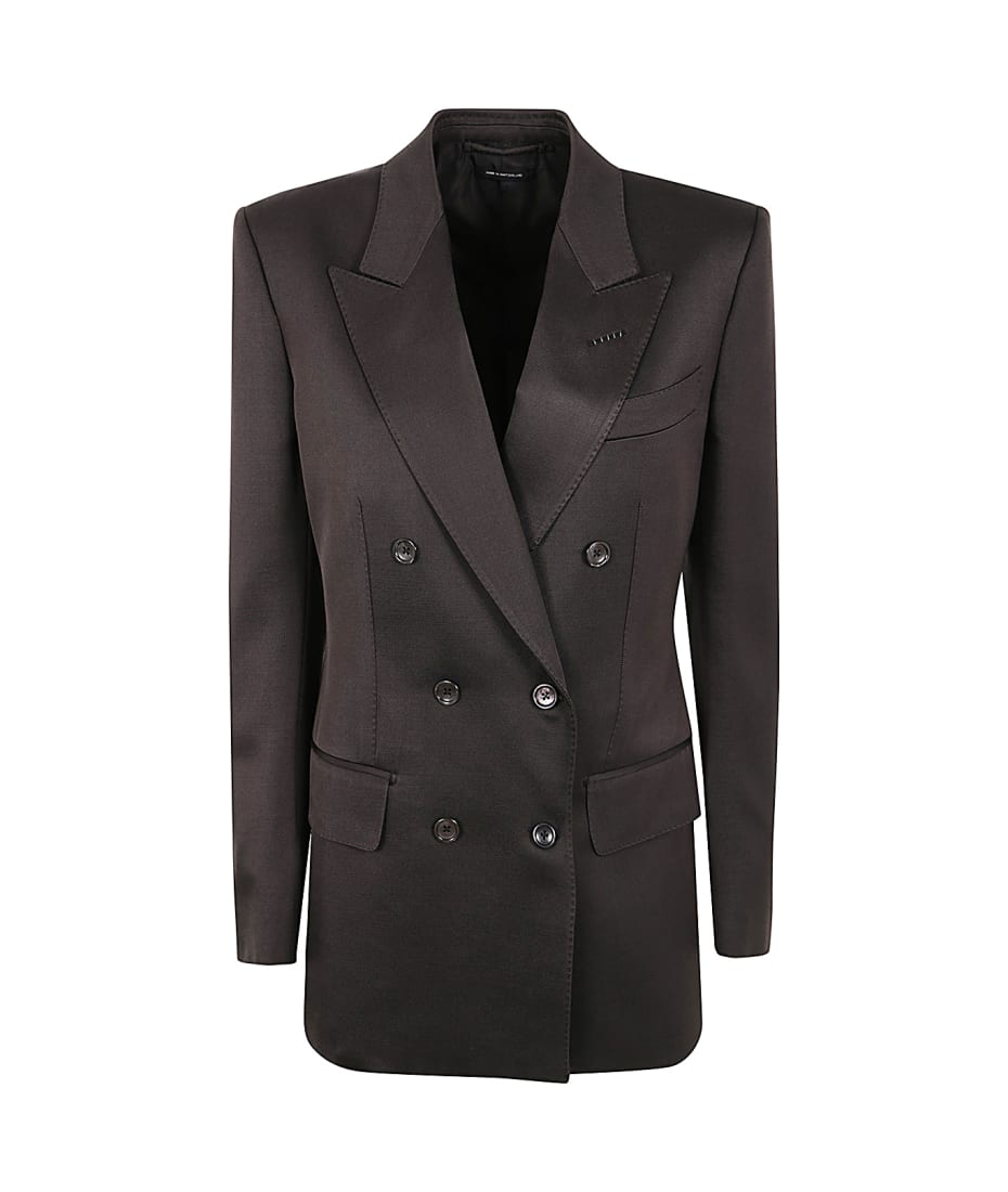 ジャケット TOM FORD SILK AND WOOL TWILL DOUBLE BREASTED JACKET TOM FORD Silk-Wool Twill Double-Breasted Jacket | Saks Fifth