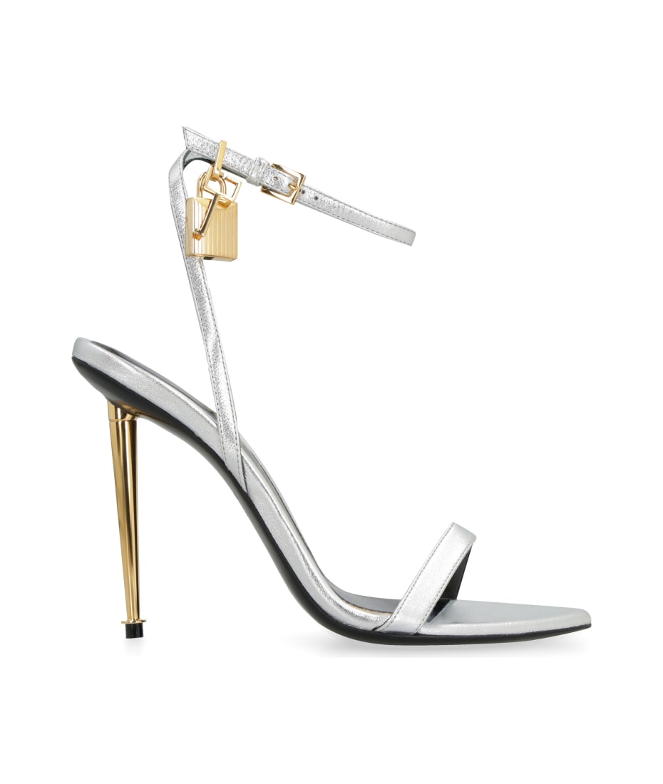 Tom Ford Padlock Metallic Leather Sandals | italist, ALWAYS LIKE A SALE