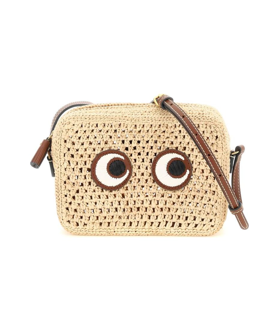 Anya Hindmarch Raffia Eyes Crossbody Bag | italist