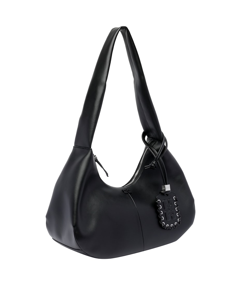 【送料&関税込】Ganni Medium Bou Hobo Bag Black Black Medium Hobo Bag | GANNI US