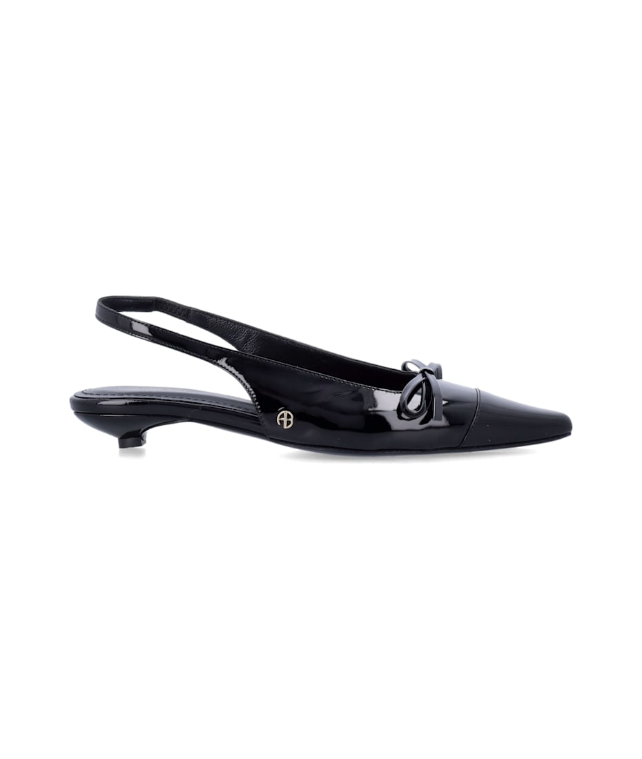 サンダル・ミュール ANINE BING SS25 ZOEY SLING BACK RIBBON (A1410790BLK1 BLACK) Anine Bing Zoey Slingback | italist
