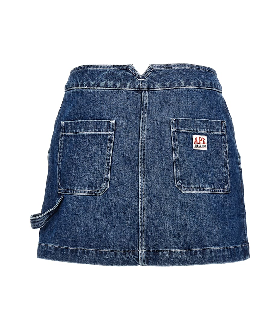 A.P.C｜SKIRTS (Deauville skirt (COGXX F06300 IAB)) A.P.C. Indigo Denim Deauville Skirt A.P.C.