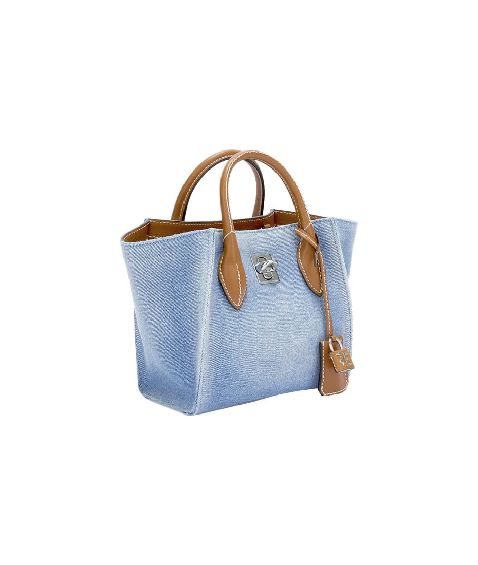 Ermanno Scervino Black Mini Maggie Bag With All-over Ermanno Scervino Black Mini Maggie Bag With All-over