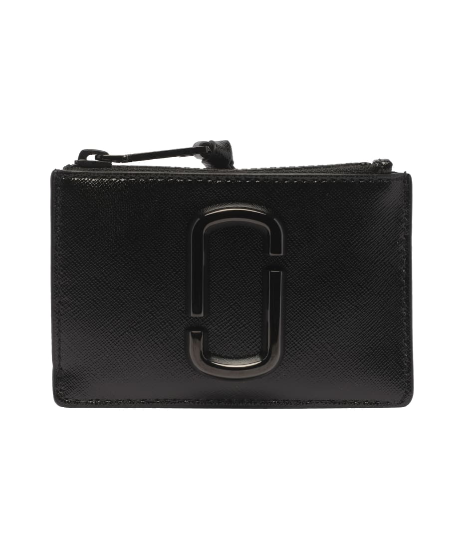 Marc Jacobs Snapshot DTM Top-Zip Multi Black Wallet