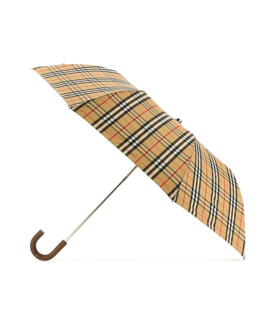 Burberry Printed Nylon Umbrella - Beige