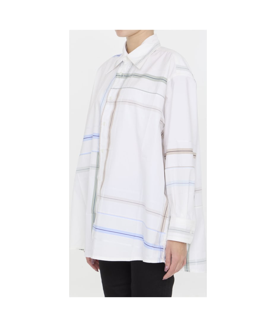 Bottega Veneta Patchwork Cotton Shirt - WHITE