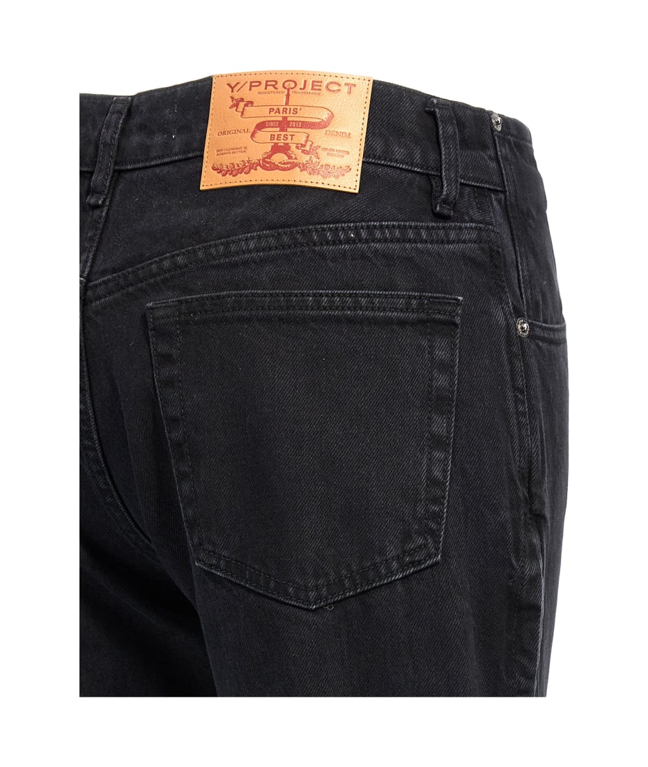 デニム・ジーパン Y/Project 'Hook And Eye' Jeans Y/Project Hook And Eye Jeans | Blue | FARFETCH