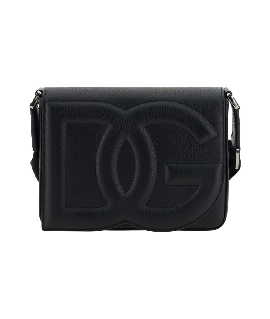 【関税＆送料込み】Dolce & Gabbana Dg Logo Medium Shopping Small calfskin DG Logo Bag shopper in Black for Women