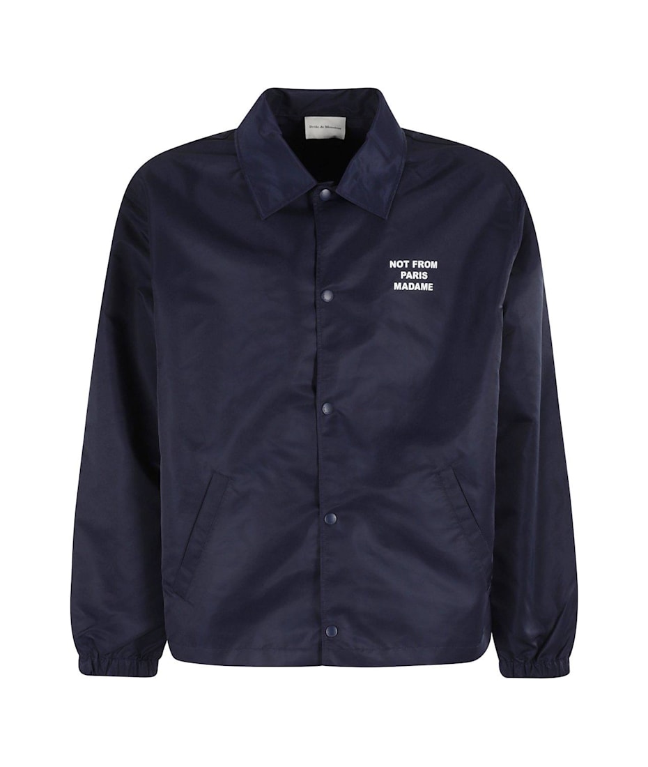 La Vest Slogan Lightweight Button-up Jacket