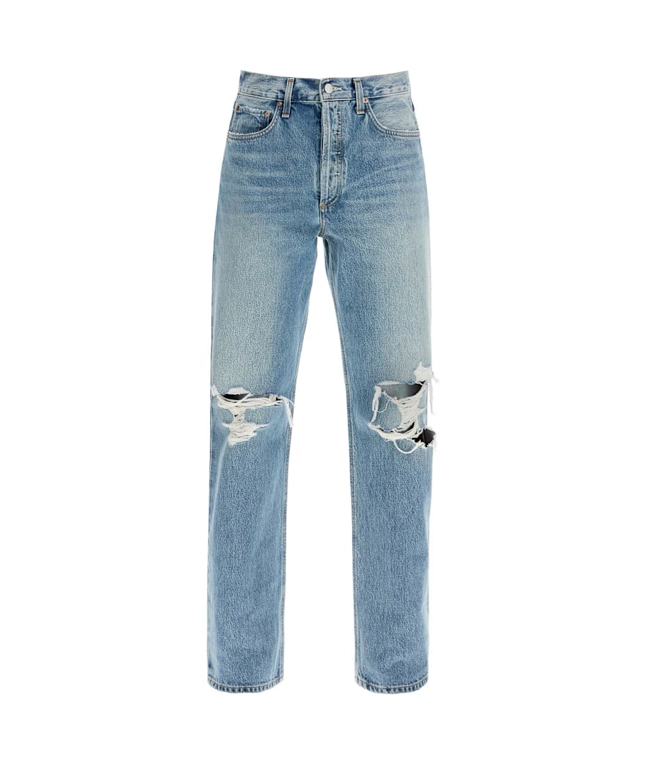 【送料&関税込】AGOLDE Relaxed Straight Fit Kelly Used Effec AGOLDE Relaxed Straight Fit Kelly Used Effect Jeans