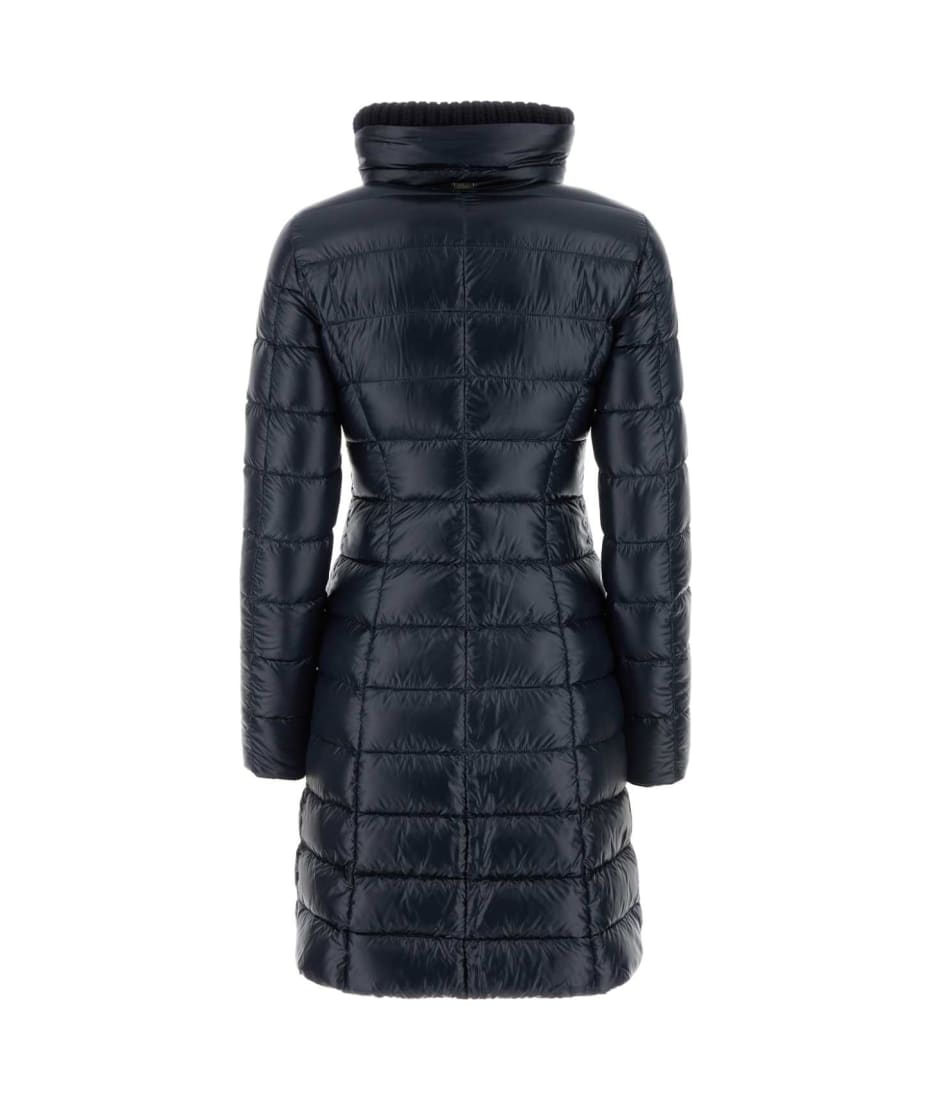 ダウンジャケット HERNO Dark blue nylon down jacket (PI001140U12004Z 9200) Herno Dark Blue Nylon Down Jacket | italist