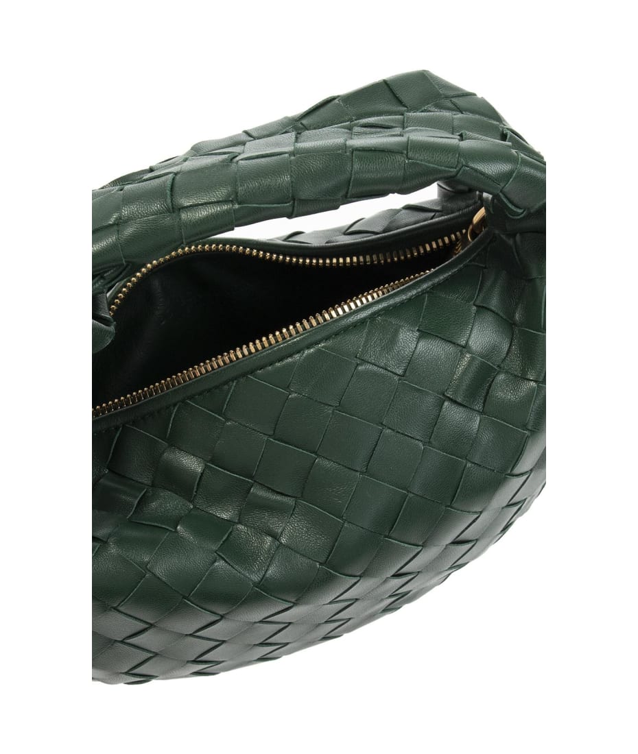 トートバッグ BOTTEGA VENETA Army Green Nappa Leather Mini Jodie Handbag BOTTEGA VENETA Jodie mini knotted intrecciato leather tote