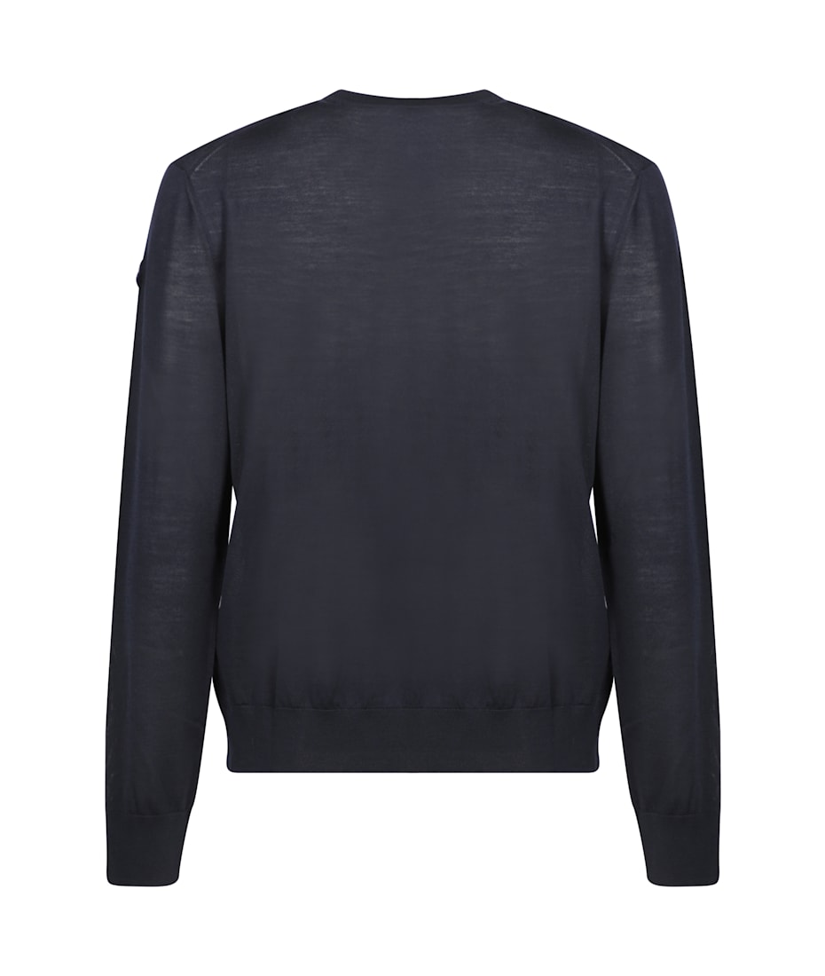 Moncler Logo Blue Sweater | italist