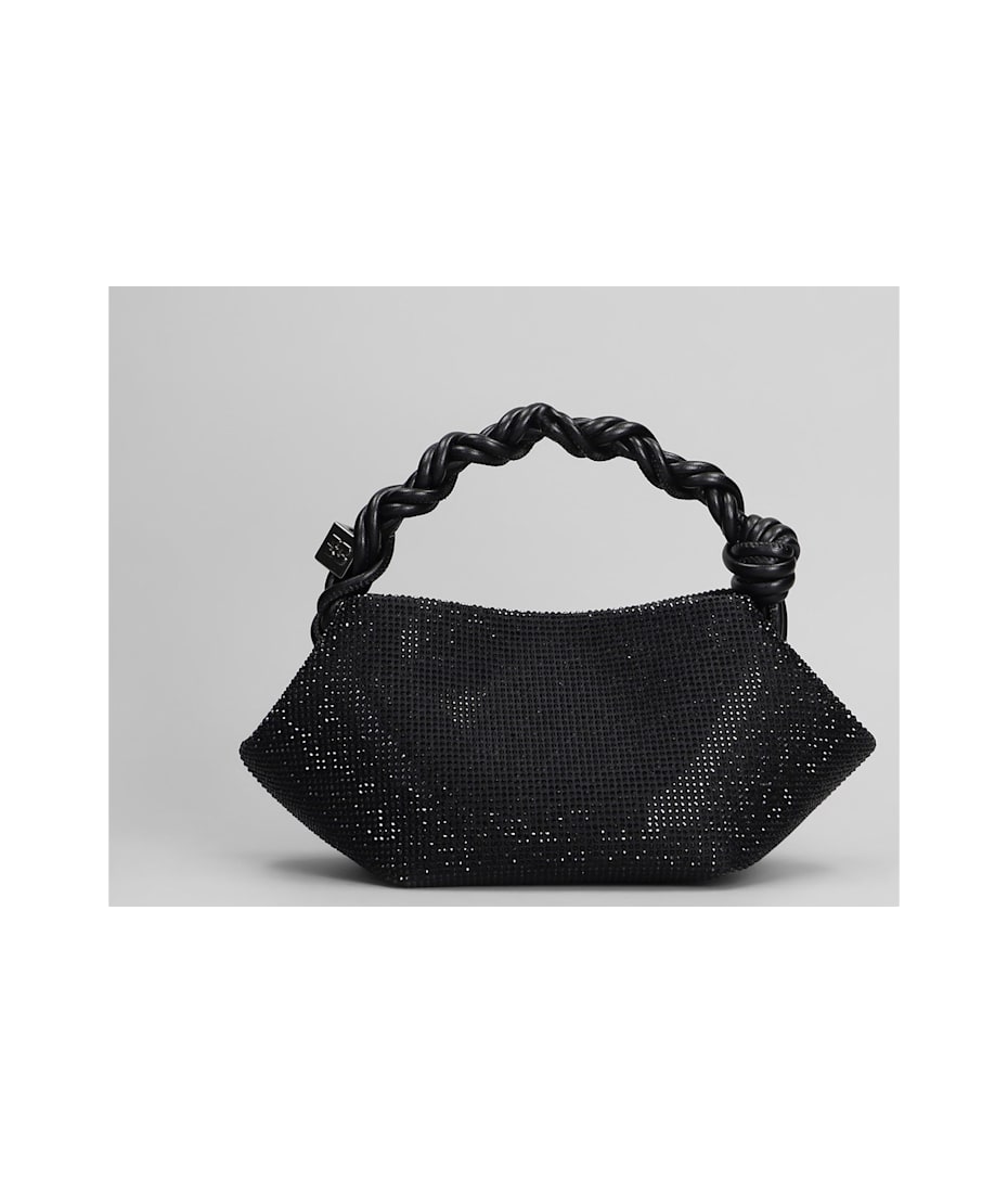 24AW【GANNI】Bou Bag Mini Shoulder Bag In Black Polyester Black Black Mini GANNI Bou Bag | GANNI US