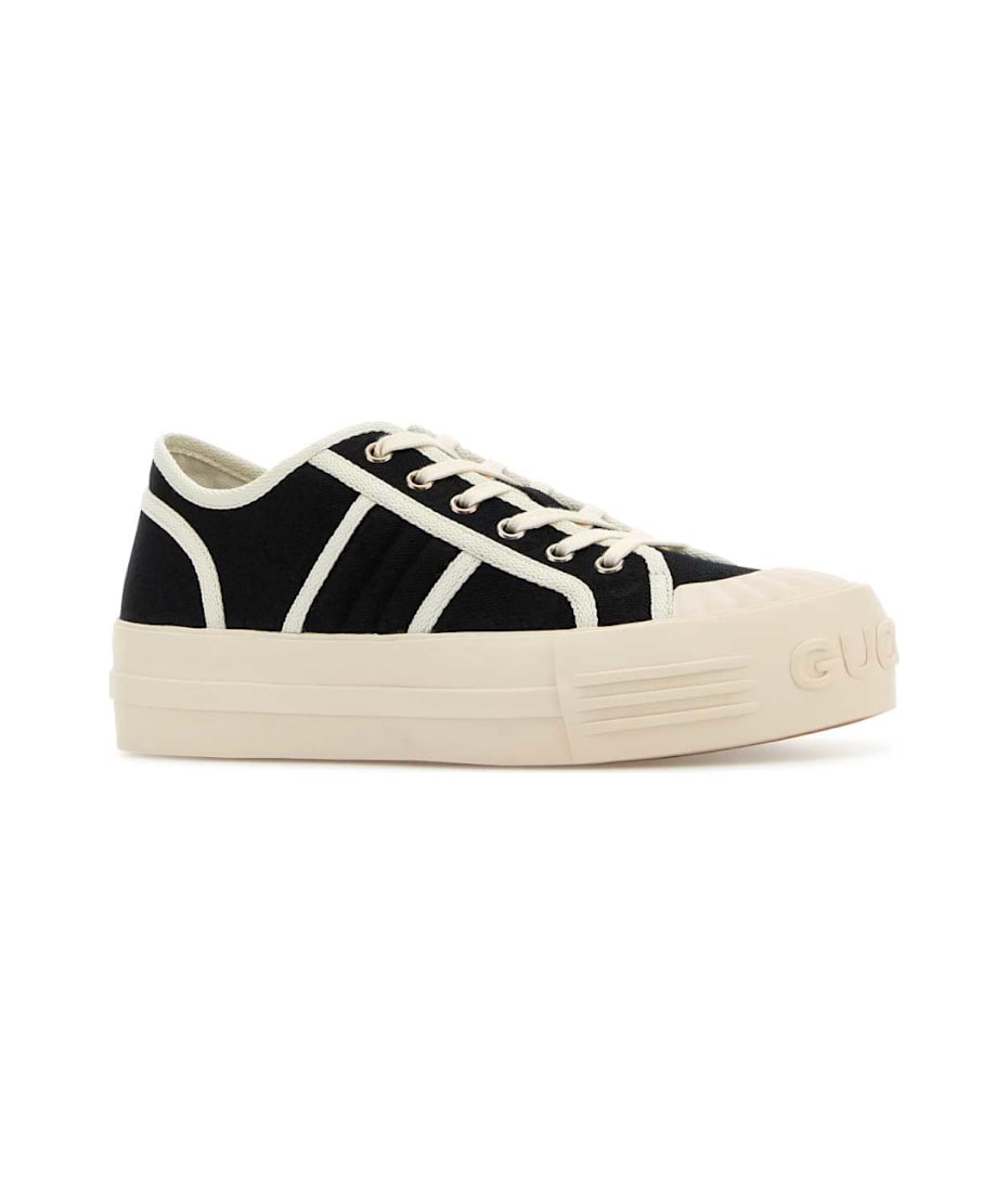 スニーカー GUCCI BLACK CANVAS SNEAKERS Gucci Black Canvas Sneakers | italist