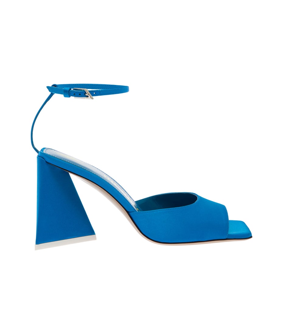 【関税込み】THE ATTICO 'Piper' sandals The Attico Women's Black Piper Satin Ankle Strap Sandals