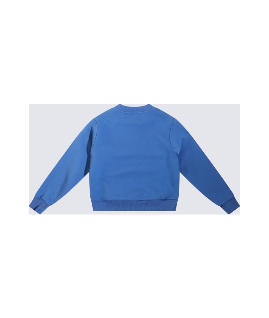 Dolce & Gabbana Kids Baby Boy Shoes for Kids Blue Cotton Sweatshirt - BLUETTE MEDIO