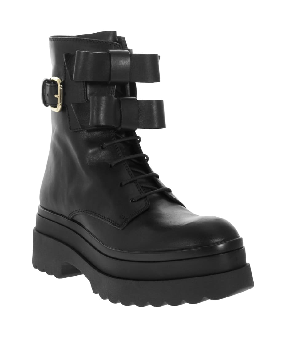 REDValentino LYE(RED) SOLE COMBAT BOOT - Boots And Ankle Boots for Women