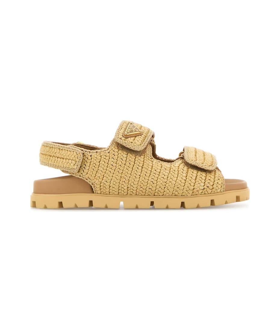 Prada Raffia Sandals | italist