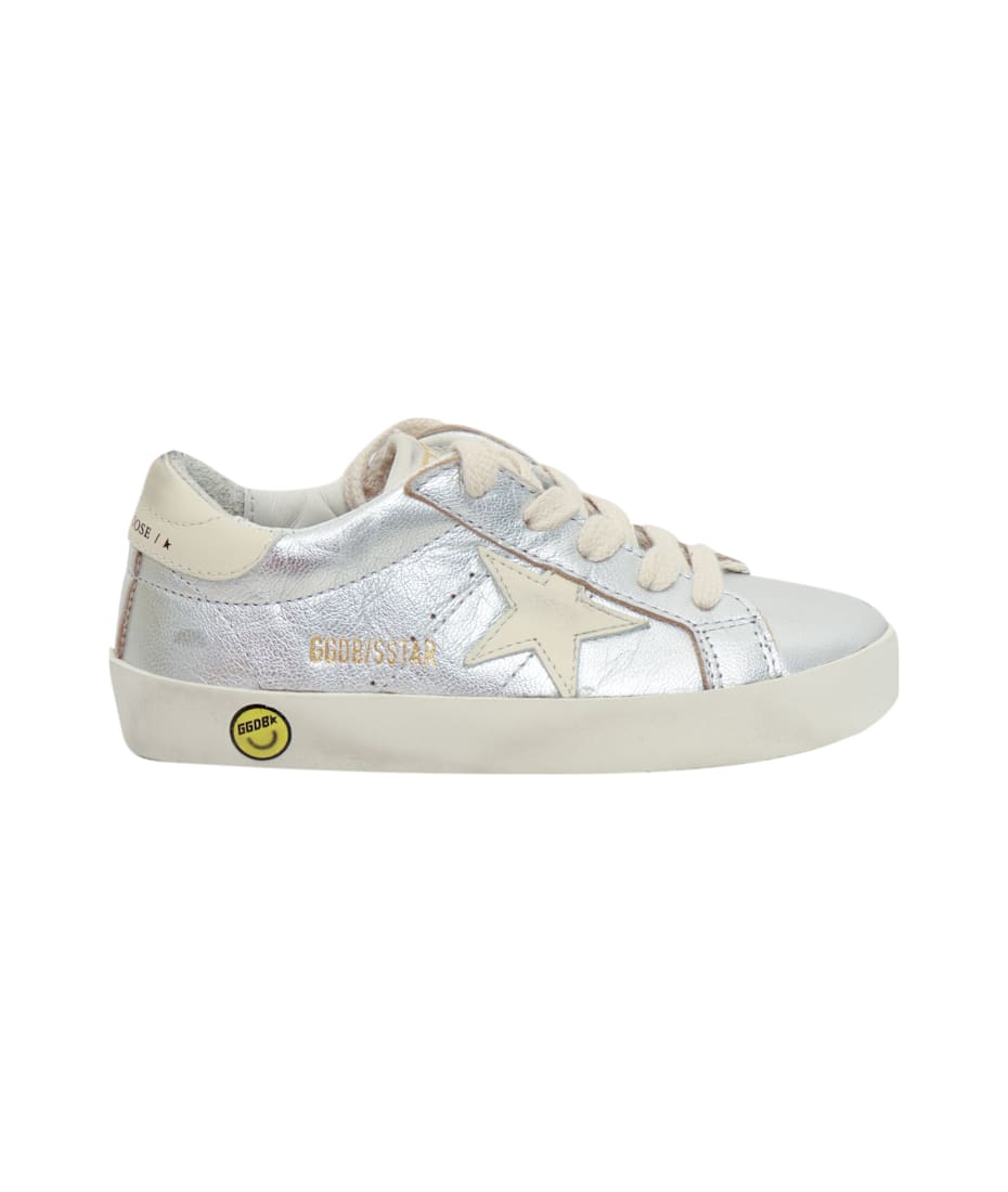 スニーカー Golden  SUPER STAR LEATHER UPPER AND TOE LAMINAT Golden Goose Super Star Laminated Upper Leather Star And