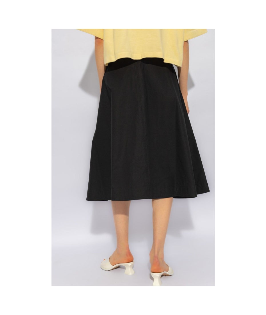Bottega Veneta High-rise Flared Skirt - Black