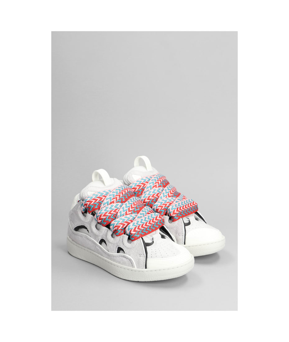 スニーカー LANVIN Curb Sneakers - Lanvin - Leather - White Lanvin Curb Sneakers In White Leather | italist
