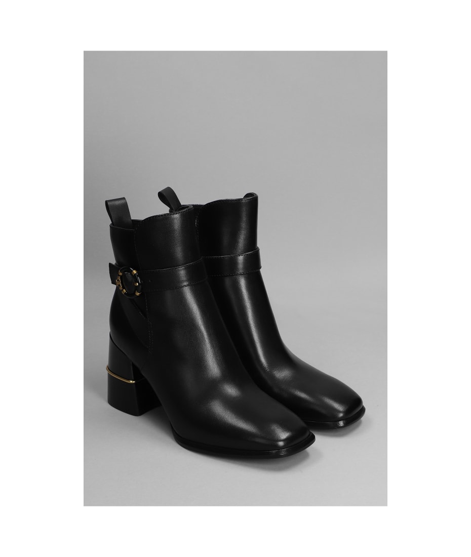 Tory Burch High Heels Ankle Boots In Black Leather | italist, ALWAYS LIKE A  SALE