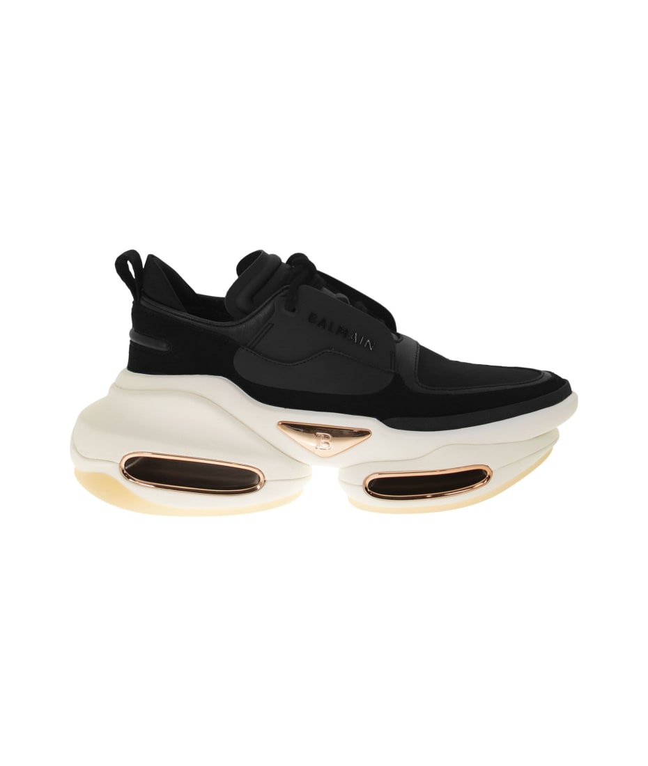 balmain black trainers