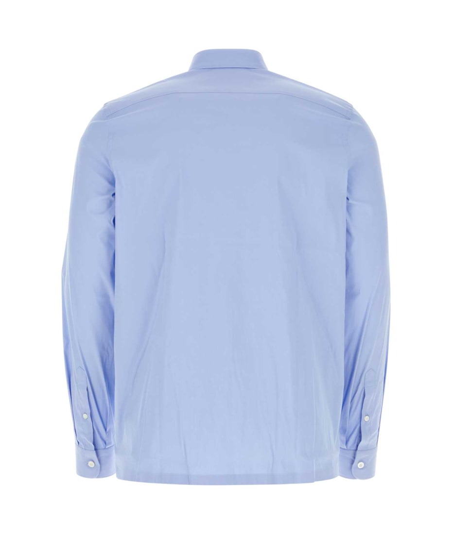 PRADA プラダ カジュアルシャツ 水色 XS 4103725M0011 Prada Light Blue Poplin Shirt | italist